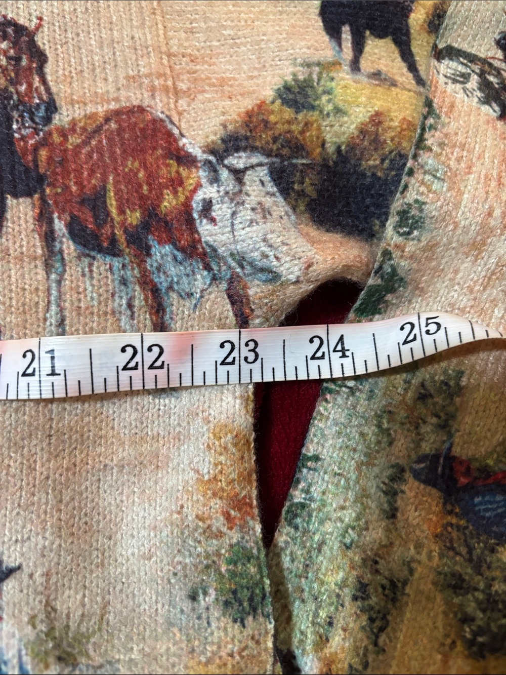 Western Cowboy Print Sweater size large - Picture 6 of 7